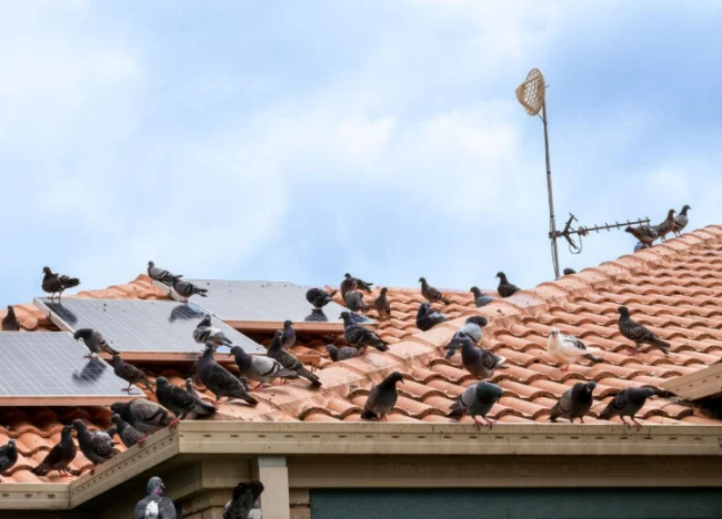 zaščitna mreža za solarne panele proti golobom