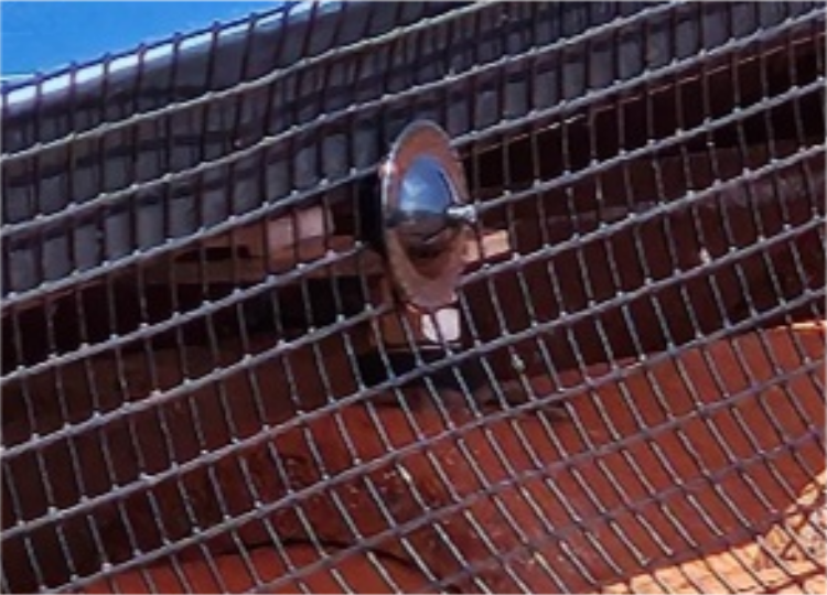 montaža solar mesh zaščite za solarne panele